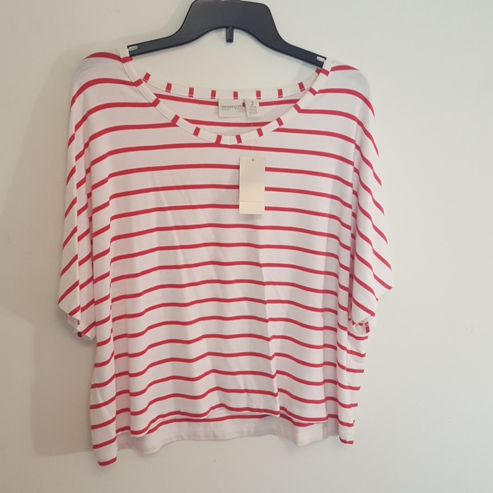 Zenergy by Chicos Striped Tee